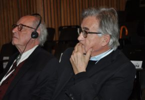 Antony Beevor with Gerhard Weinberg on the final day of the Yad Vashem conference, 20 December, 2012