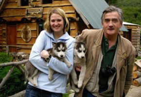 With Nella, Tierra del Fuego, December 2006